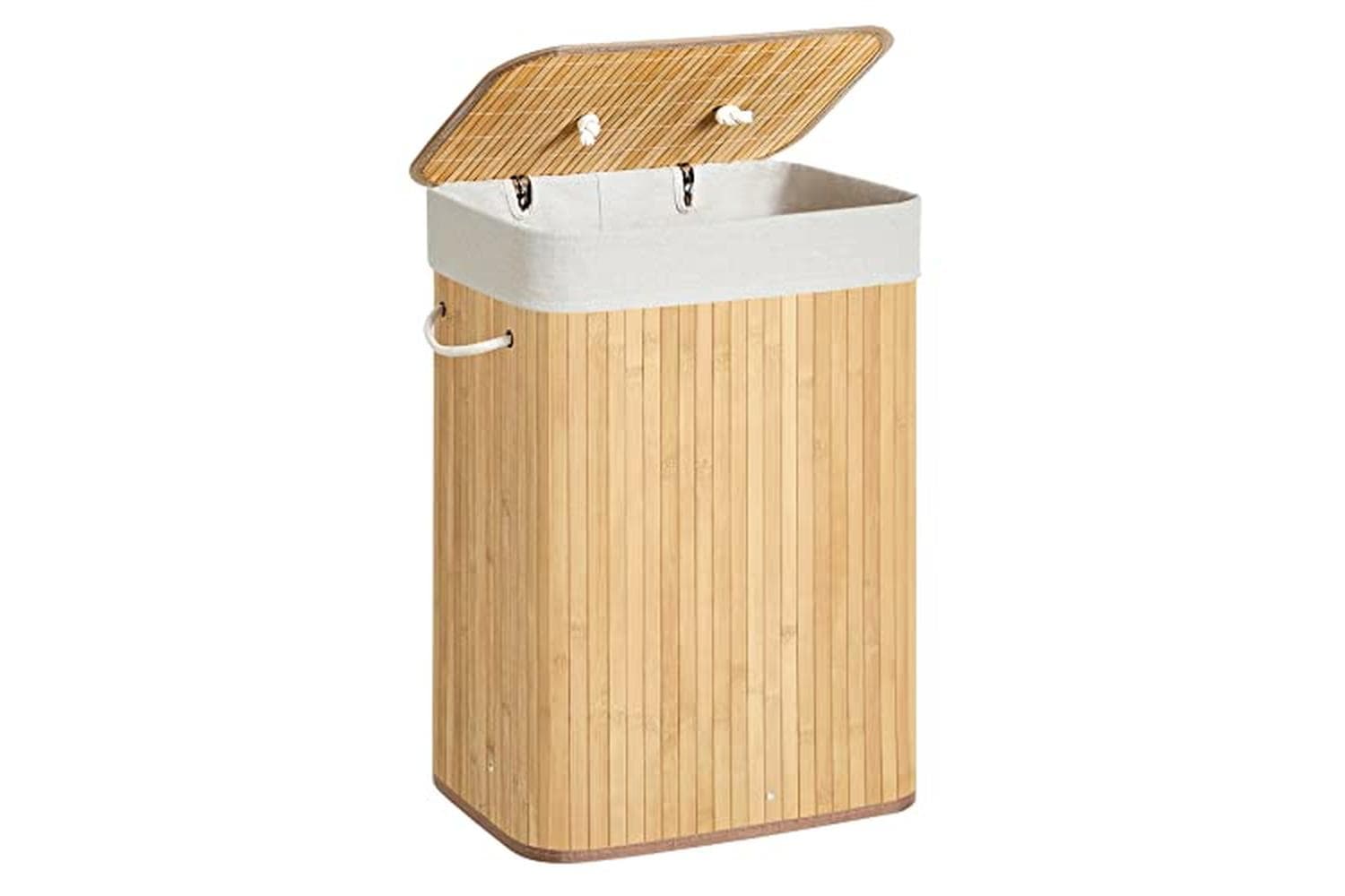 Songmics LCB10Y Laundry Bin Bamboo 72 L