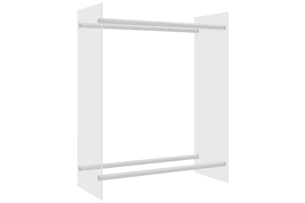 vidaXL 327469 Firewood Rack Transparent 80x35x100cm Tempered Glass