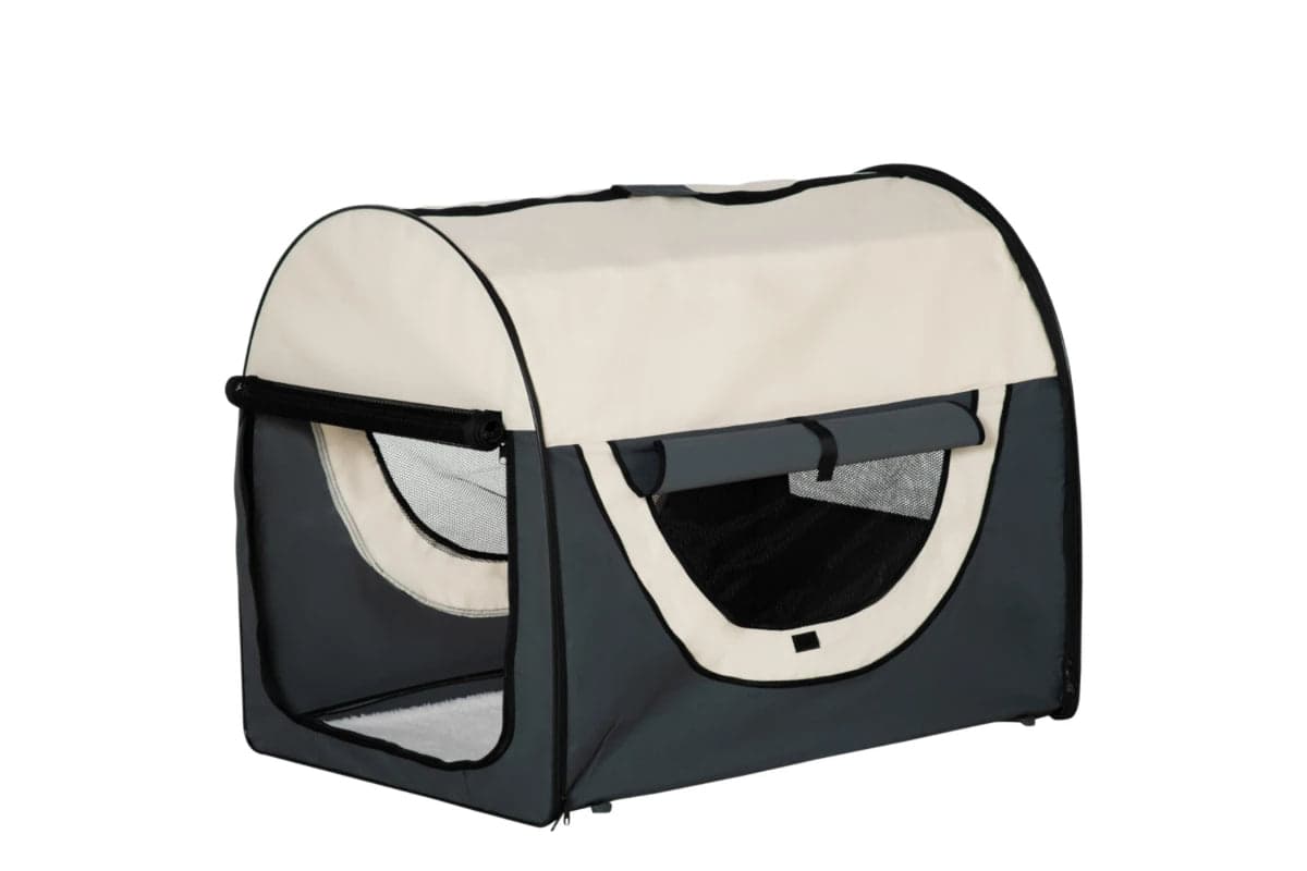 Pawhut Dog Travel Crate | Grey