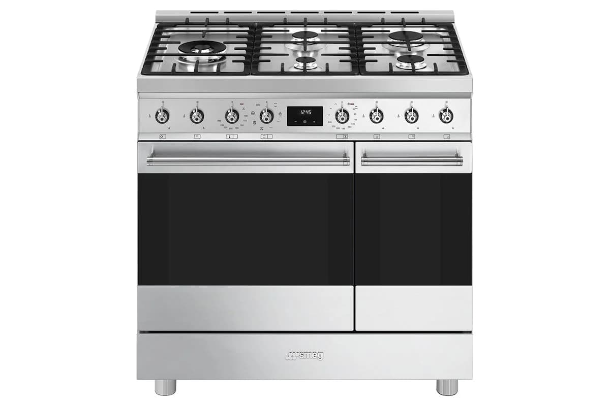 Smeg 90cm Symphony Classic Range Cooker with Gas Hob | C92GMX2