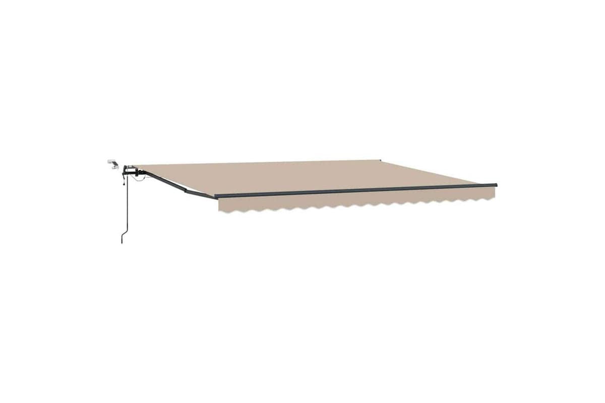Vidaxl Retractable Awning With Beige 450 X 300 Cm Fabric