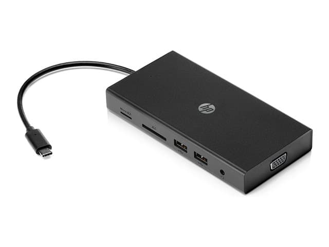HP - Travel Hub - port replicator - USB-C - VGA, HDMI