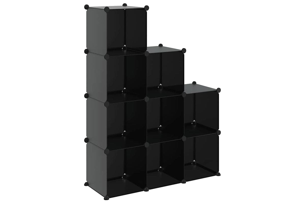 Vidaxl 340547 Storage Cube Organiser With 9 Cubes Black Pp