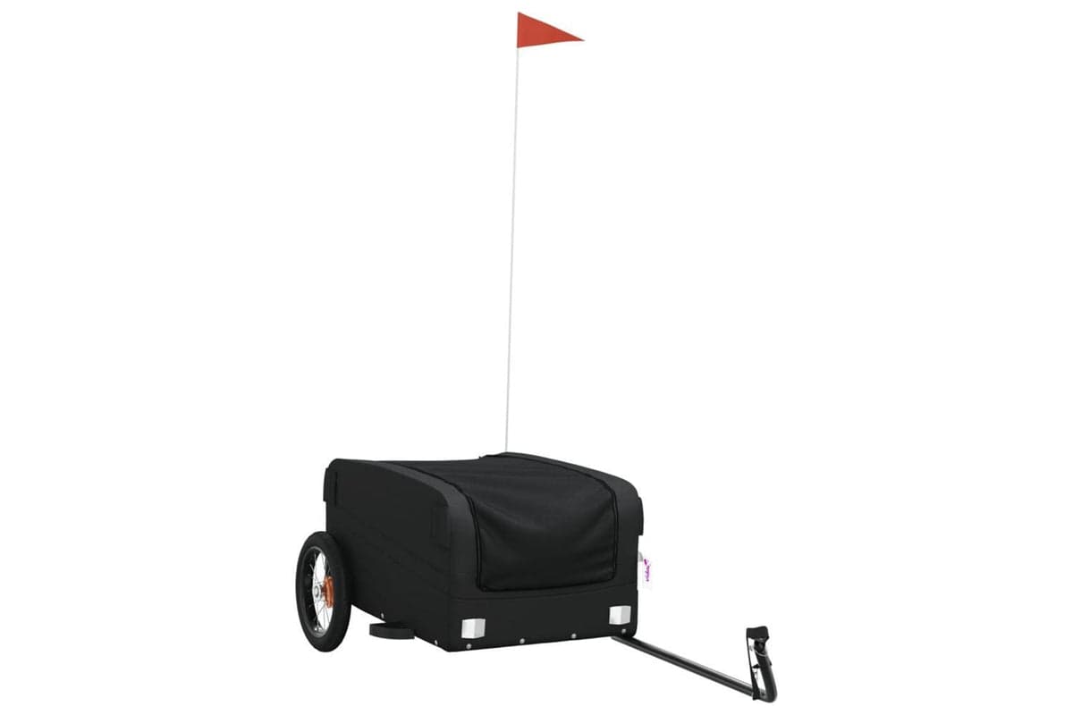 Vidaxl Bike Trailer Black 30 Kg Iron