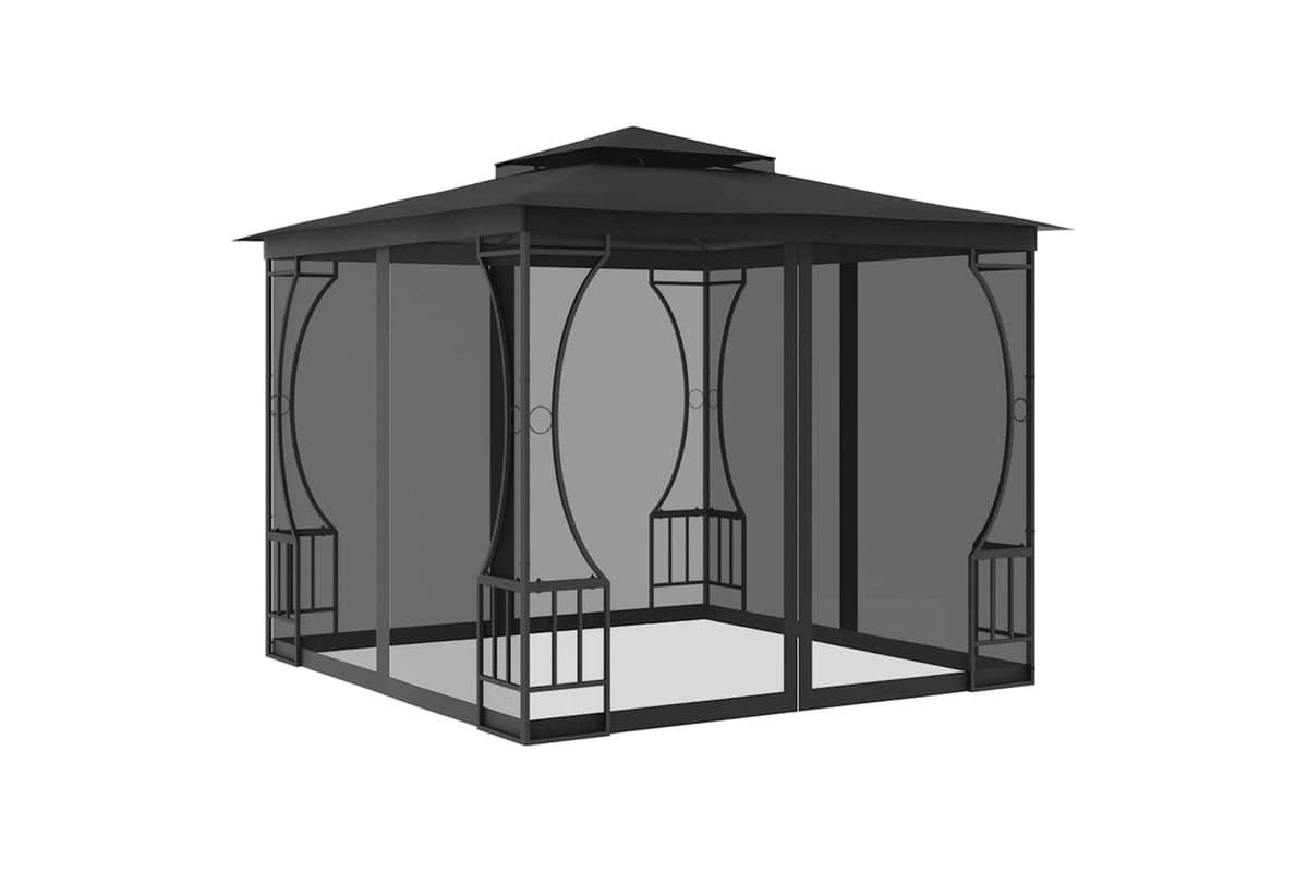 vidaXL 48597 Gazebo With Nets 300x300x265cm Anthracite