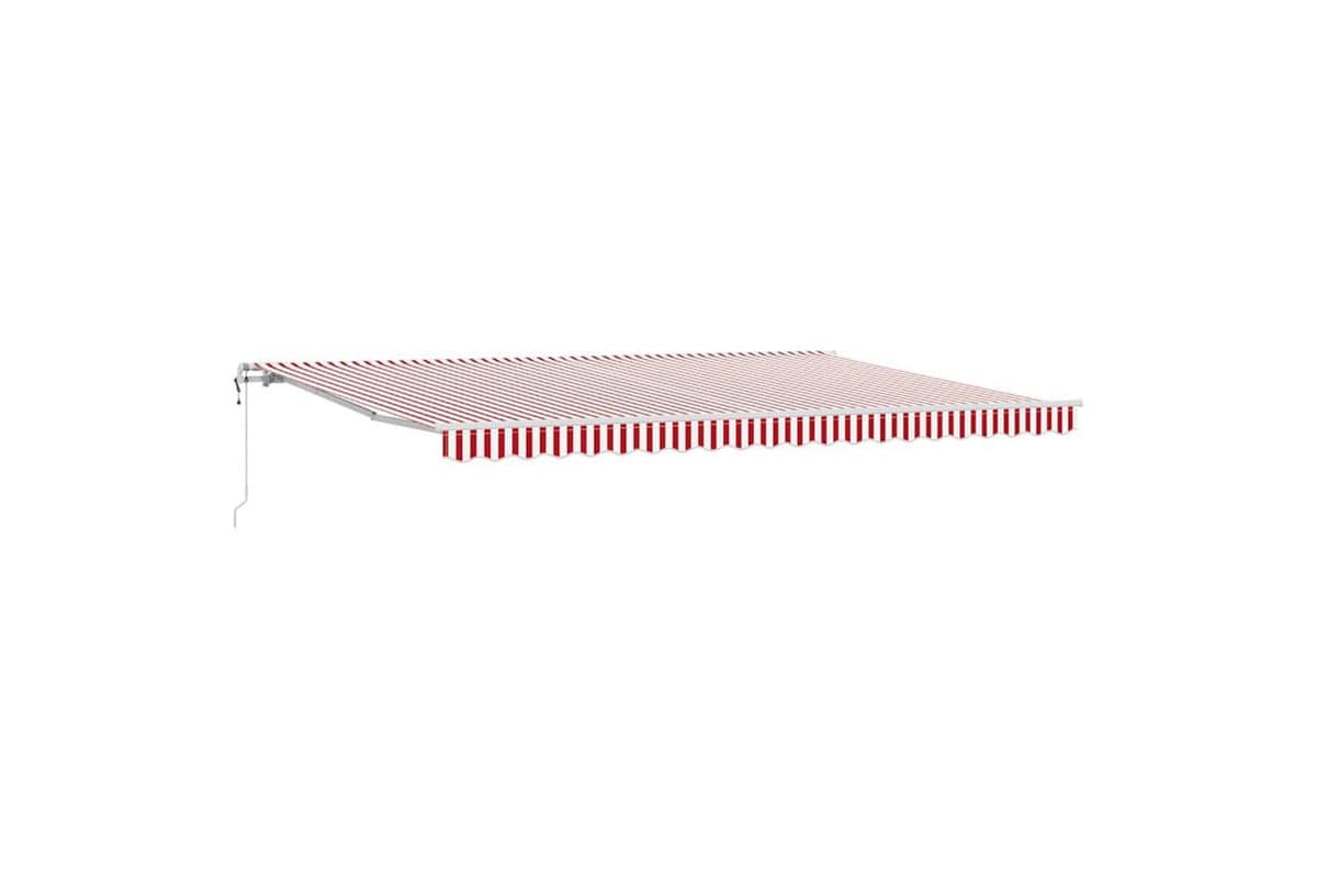 Vidaxl Retractable Awning 500 X 350 Cm Red And White