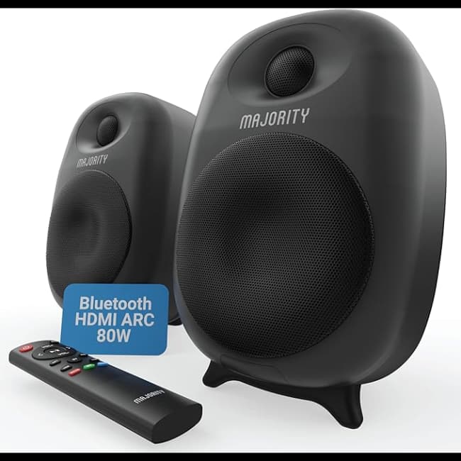 Majority Bookshelf Speaker D80 - Black | 1000002883