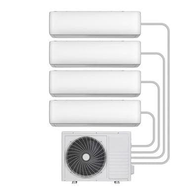 electriQ iQool Multi-Split 4 x 12000 BTU Smart Wall Mounted Air Conditioner with Wall Bracket and Full Installation Included
