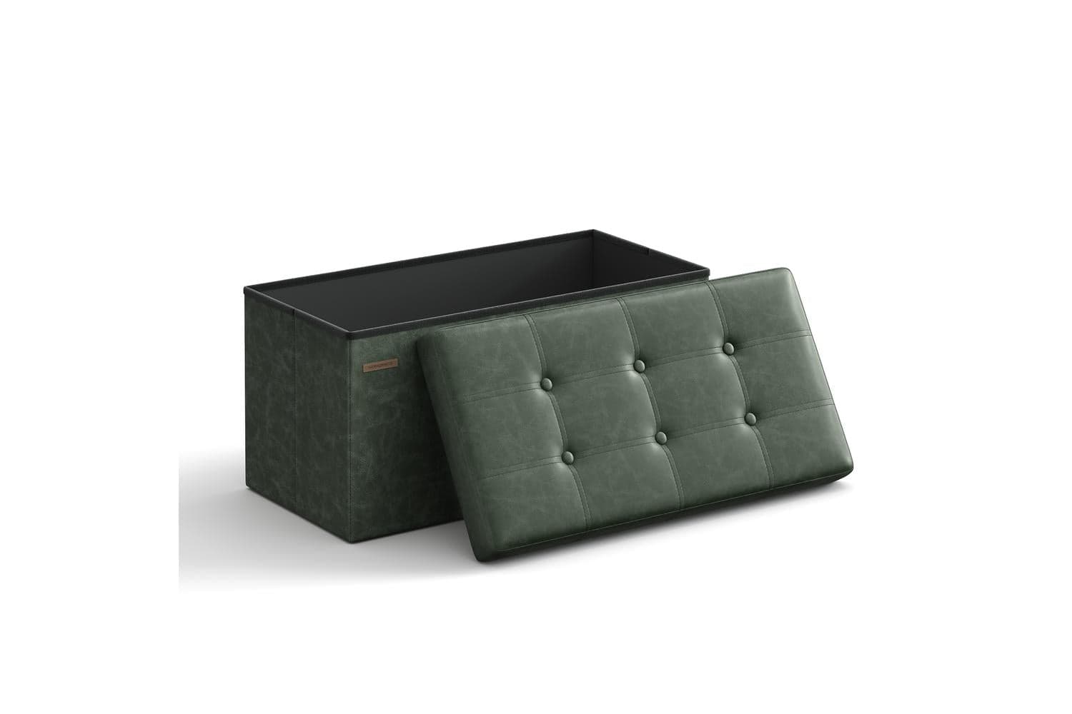 Storage Ottoman | Storage Bench | Mdf & Synthetic Leather | 76 X 38 X 38 Cm