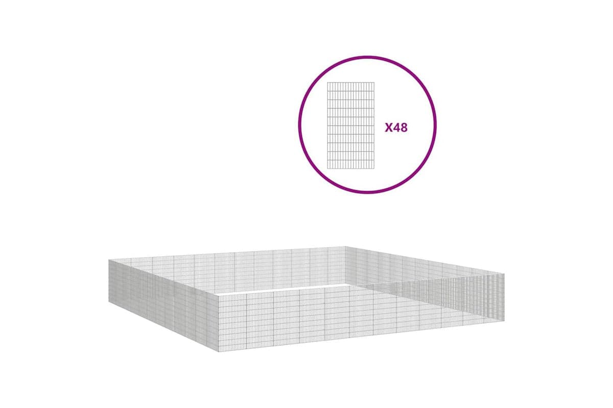 Vidaxl Free Range Animal Enclosure 48-panel 54x100 Cm Galvanised Iron