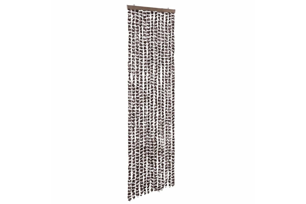 vidaXL Insect Curtain Brown And White 56x185cm Chenille