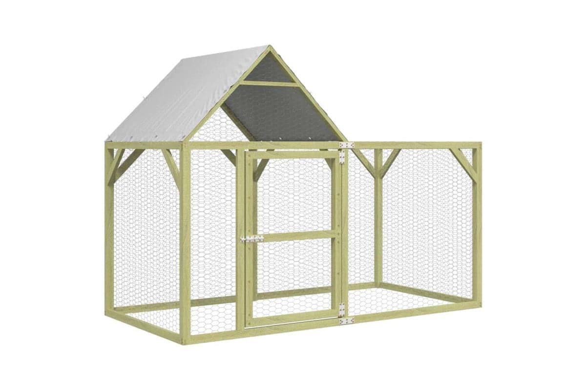 vidaXL 3102992 Chicken Coop 200x100x150cm Impregnated Solid Wood Pine
