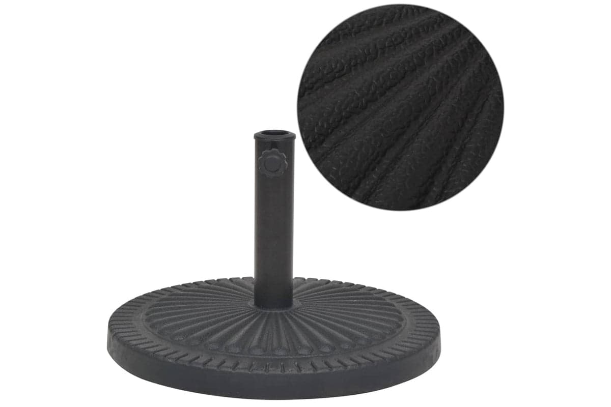 Vidaxl 43657 Parasol Base Resin Round Black 14 Kg