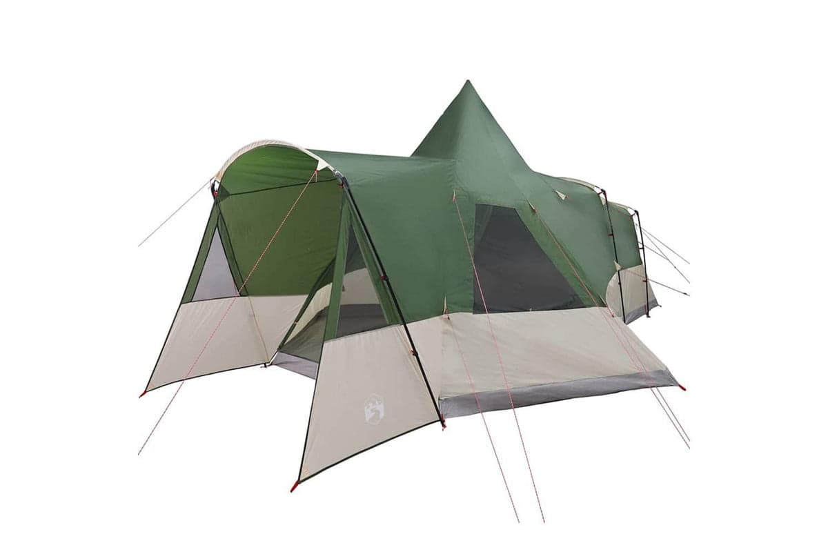 Vidaxl Teepee Tent With Roof With Storage Green 720 X 465 X 295 Cm