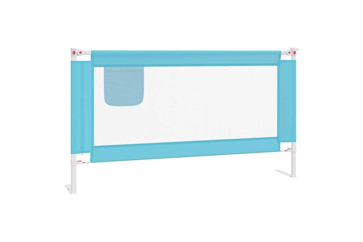 Vidaxl Toddler Safety Bed Rail Blue 150x25 Cm Fabric