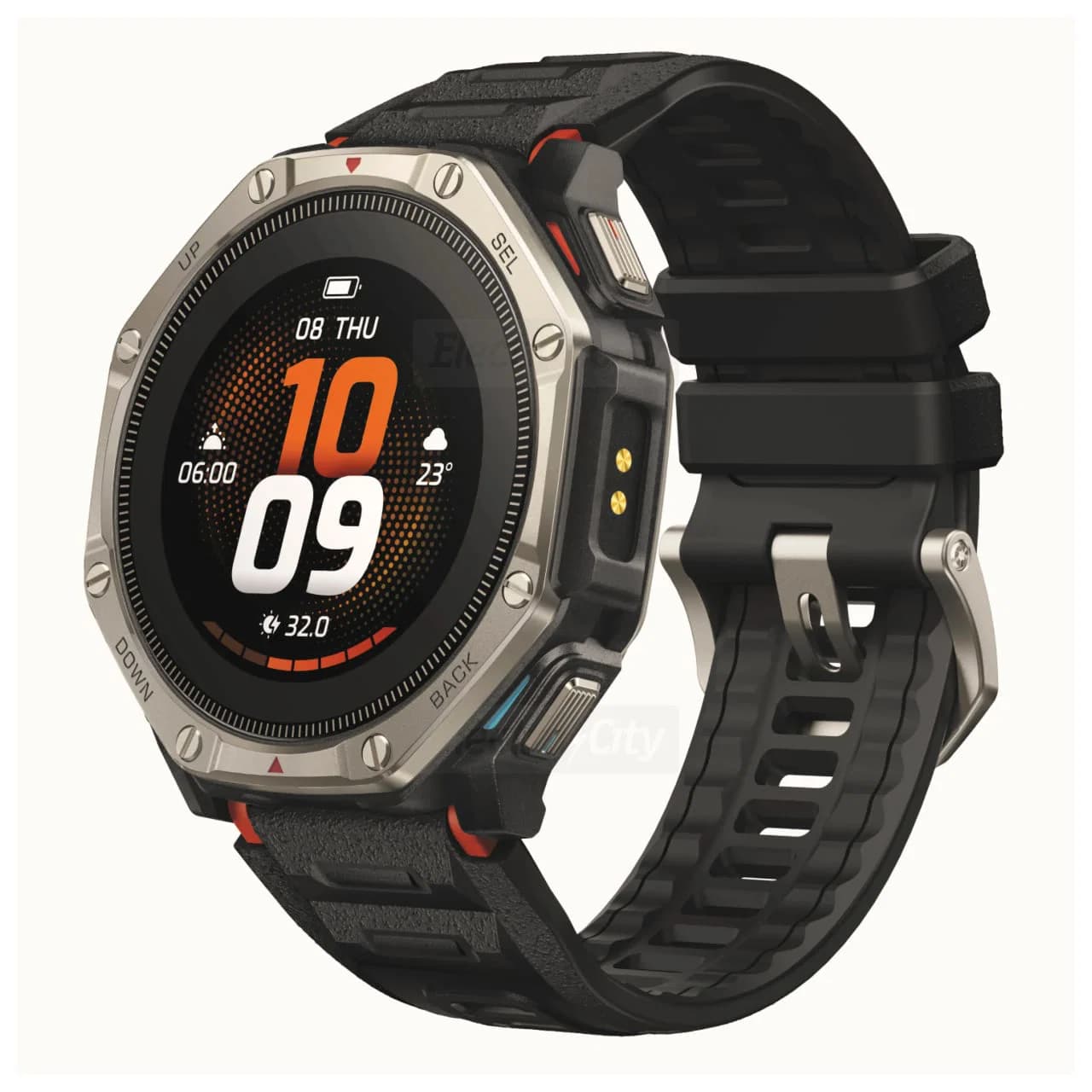 Amazfit T-Rex Dual Solar 51mm GPS Smartwatch | Basalt Black