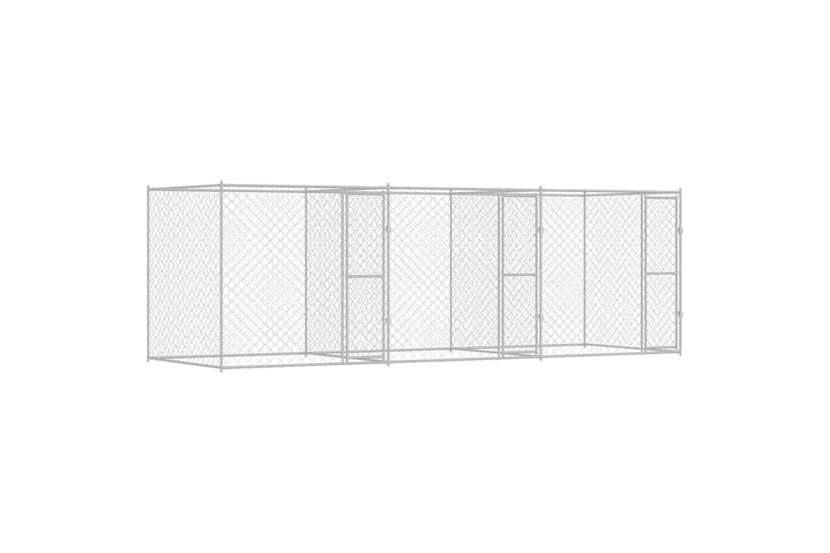 Dog Cage Silver 600 X 200 X 200 Cm Galvanised Steel