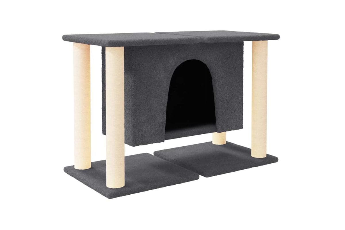 Vidaxl Cat Tree With Sisal Scratching Posts Dark Grey 50 Cm