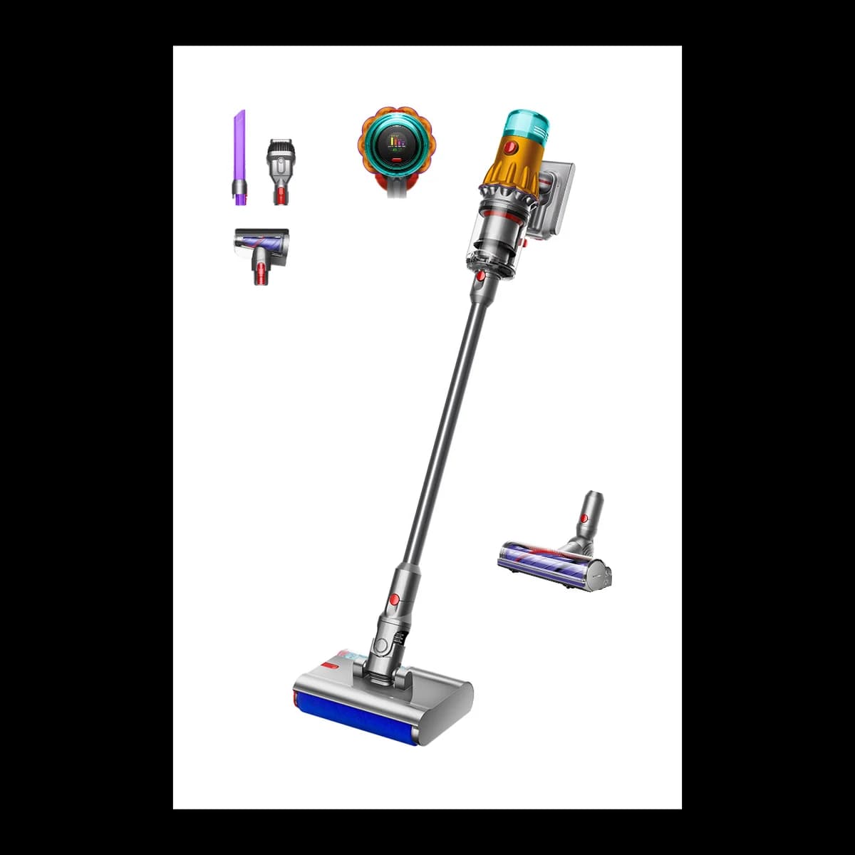 Dyson V12s Detect Slim Submarine Wet & Dry Cordless Vacuum Cleaner - Yellow/Nickel | 485296-01