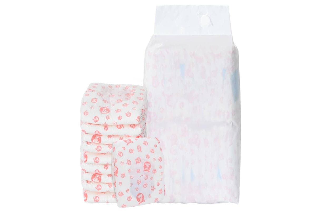 Vidaxl Disposable Dog Diaper Female 30 Pcs White M