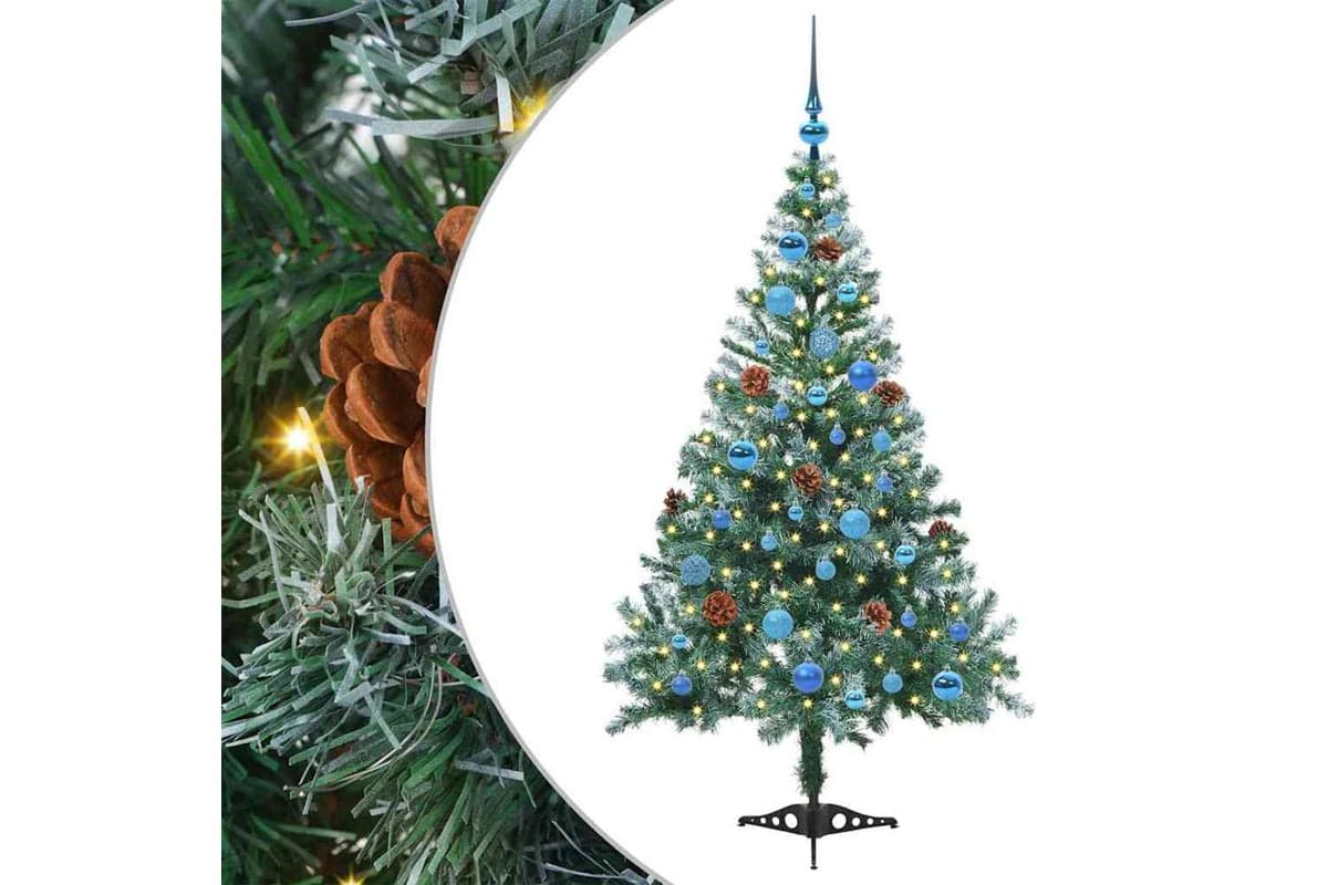 Vidaxl Artificial Christmas Tree With Stand Green 150 Cm Pvc And Steel