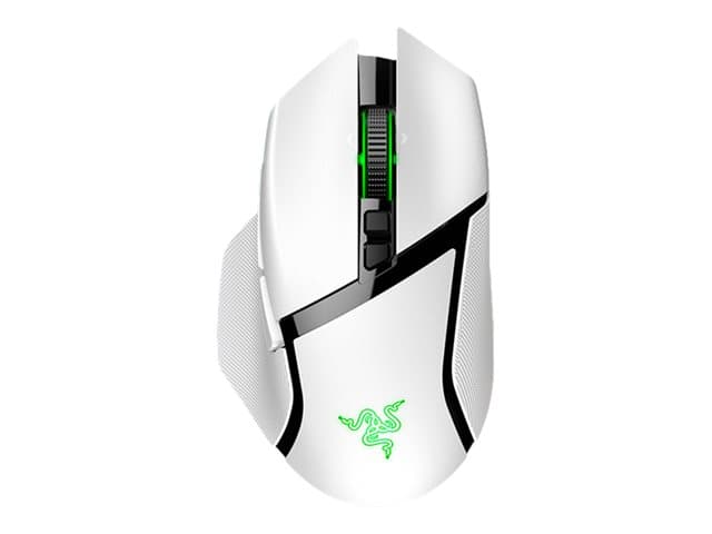 Razer - Basilisk V3 pro - Mouse - ergonomic - right-handed - optical - 11 buttons - wired, wireless - Bluetooth, 2.4 GHz - USB wireless receiver - white