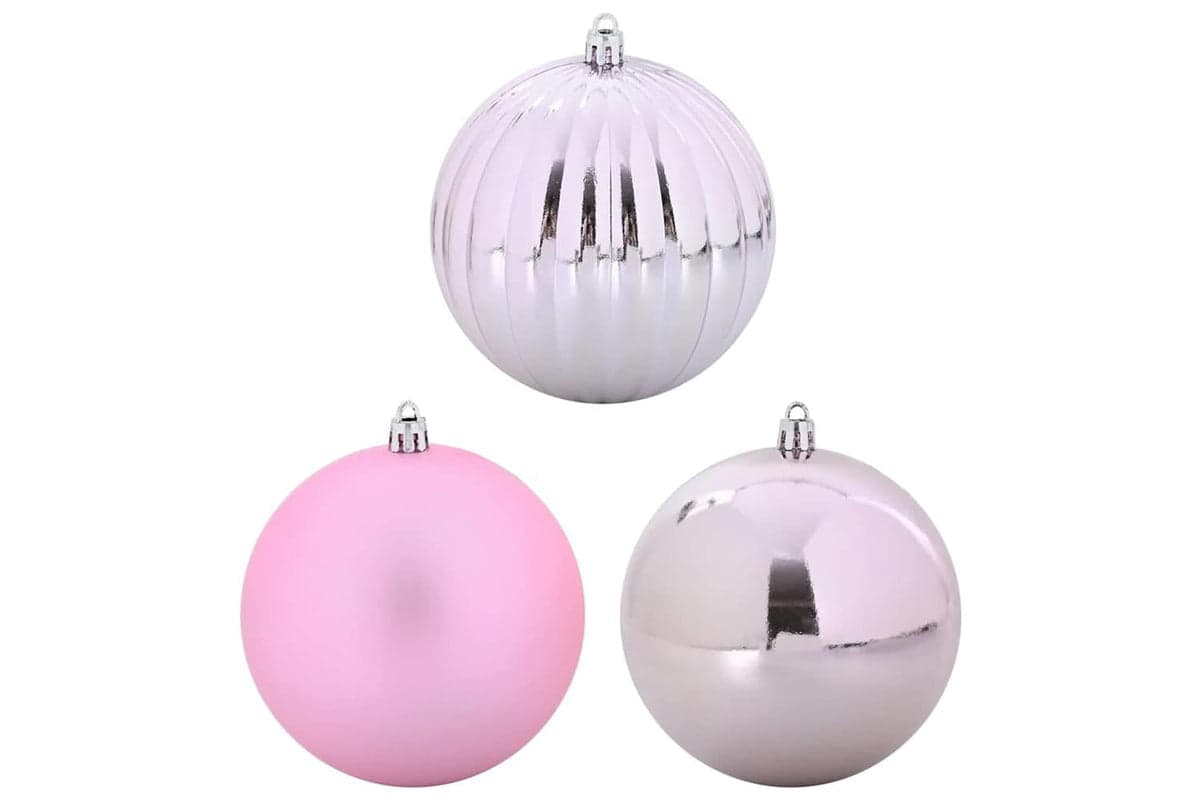 Vidaxl Christmas Bauble Set 9 Pcs Pink