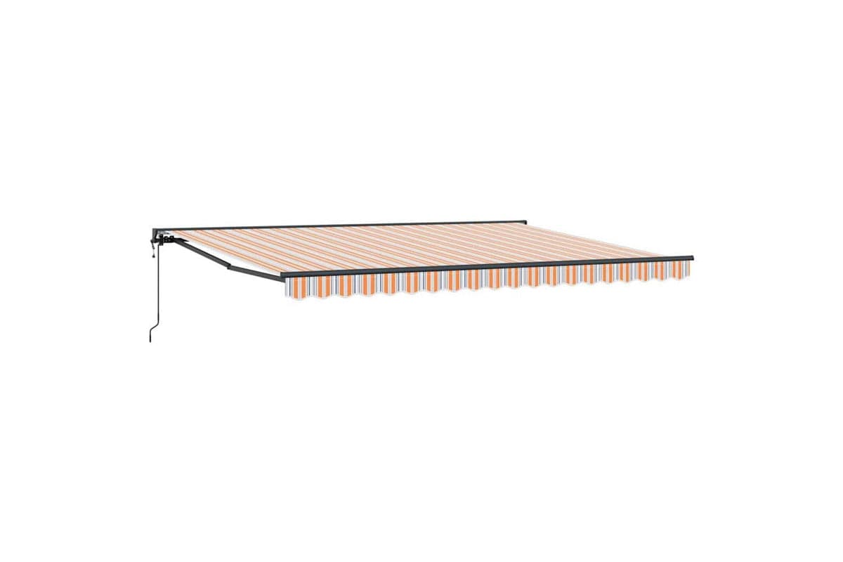 Vidaxl Retractable Awning Multicolour Stripe 450x300 Cm Fabric