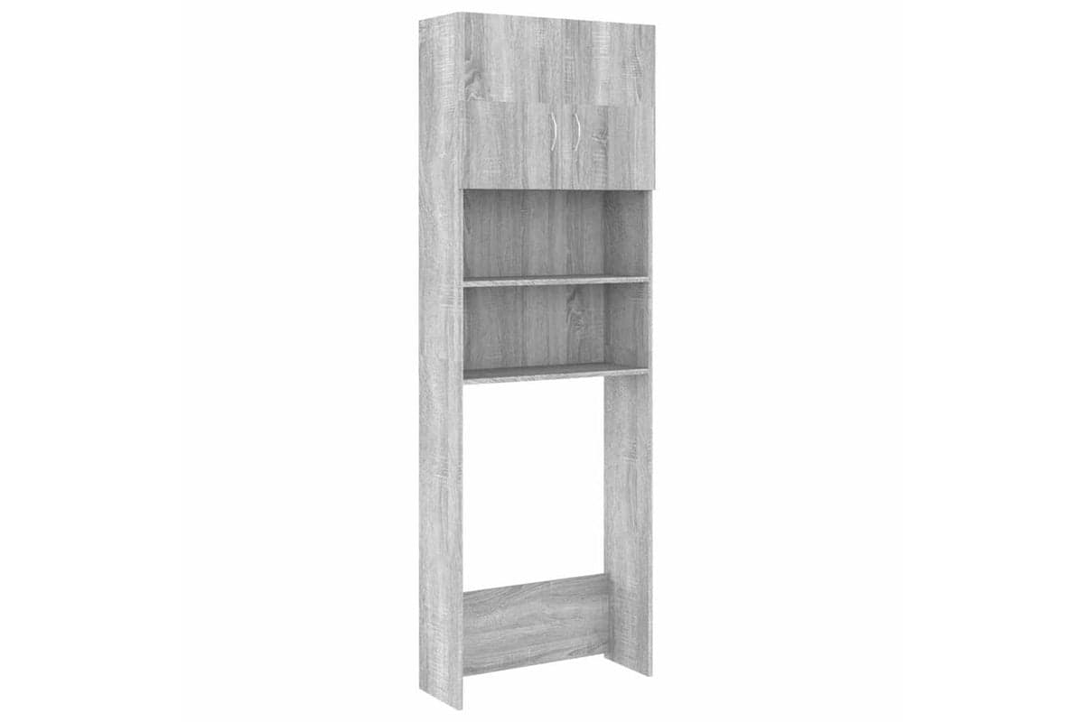 Vidaxl Washing Machine Cabinet Grey Sonoma 64x25.5x190 Cm