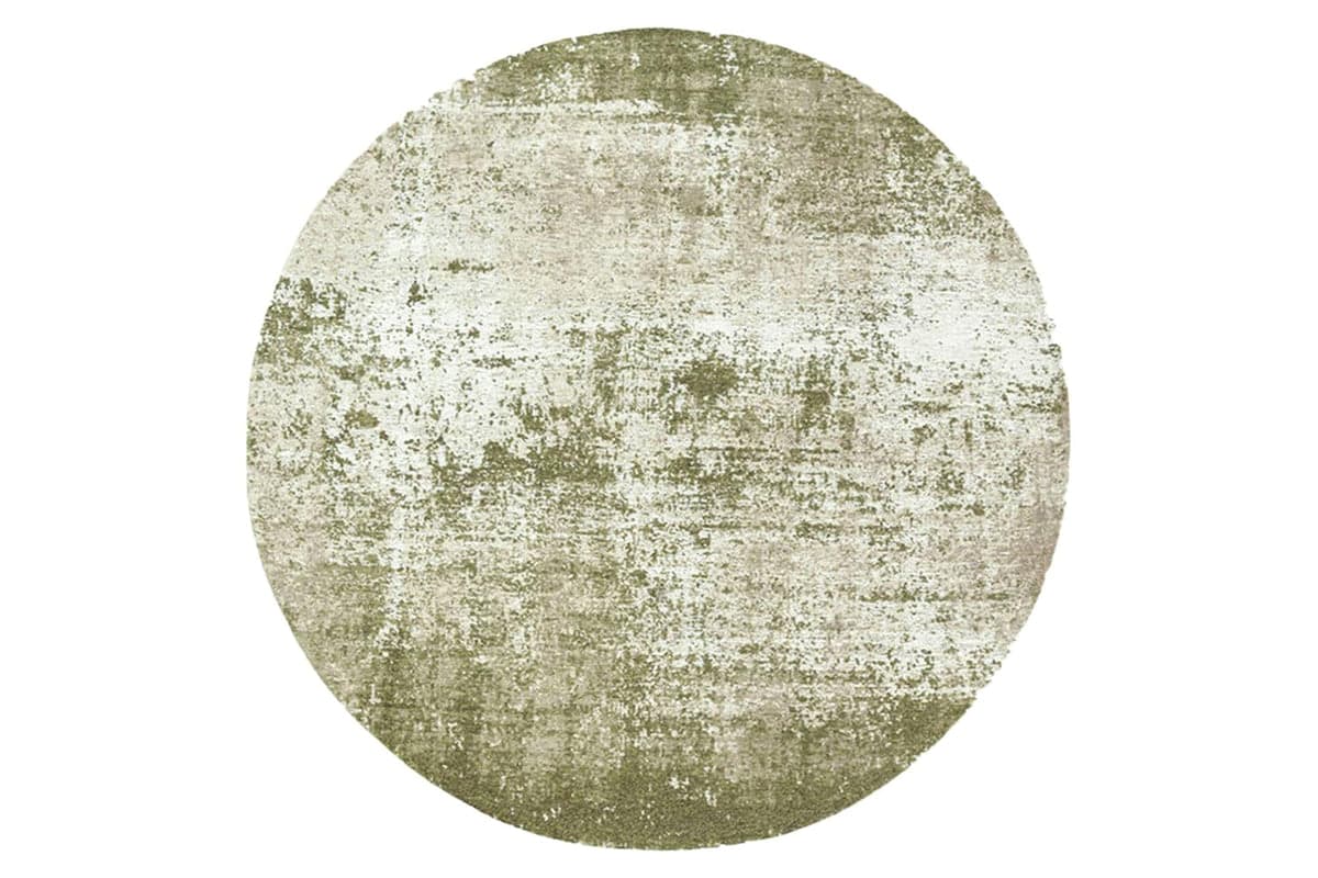 Louis De Poortere | Virgin Land Uranus Eco Round Rug | Green | 240 x 240 cm