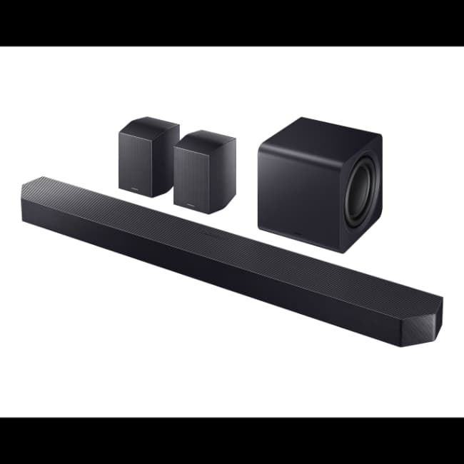 Samsung Q-Series 11.1.4 Ch Soundbar with Subwoofer & Rear Speakers - Black | HW-Q990H-XU