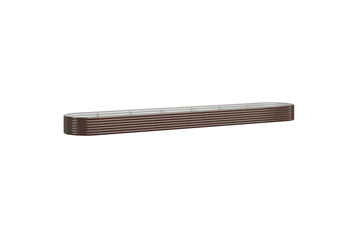 vidaXL 319015 Garden Raised Bed Powder-coated Steel 544x100x36cm Brown