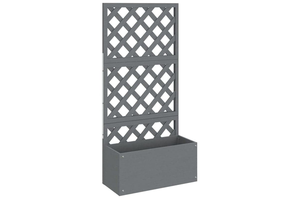 vidaXL 362577 Trellis Planter Grey 65x33x135cm Wpc
