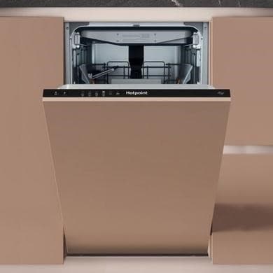 Hotpoint ActiveDry Integrated Slimline Dishwasher - Black control panel