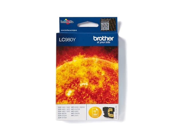 BROTHER - LC980Y YELLOW INK CARTRIDGE
