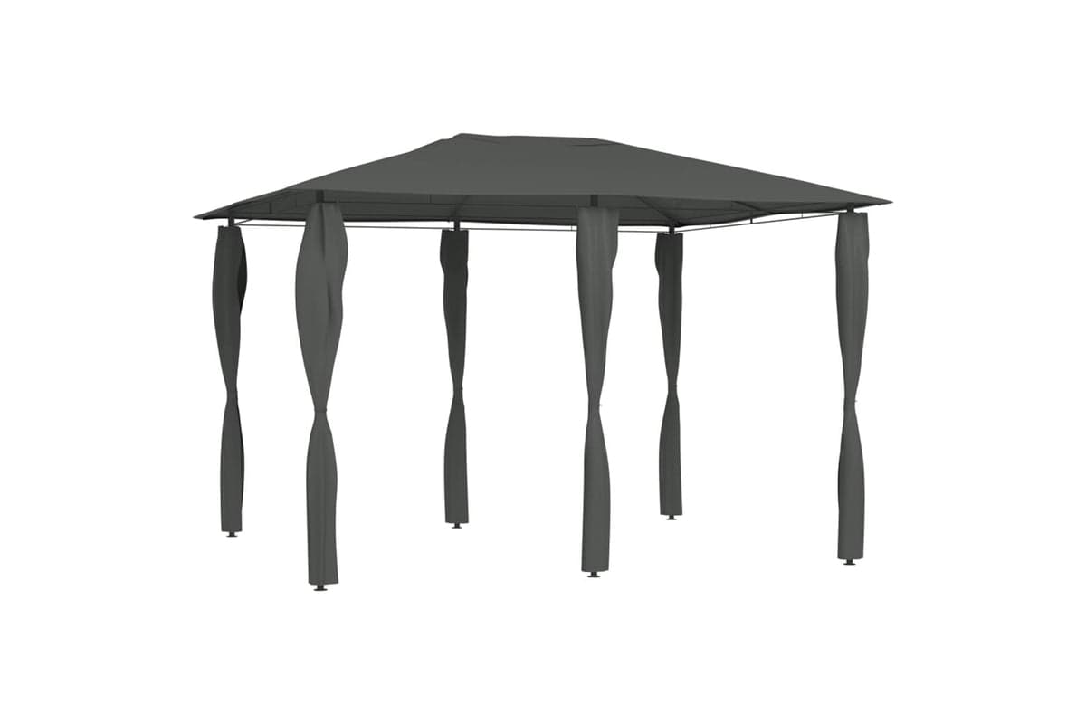 Vidaxl 313613 Gazebo With Post Covers 3x4x2.6 M Anthracite