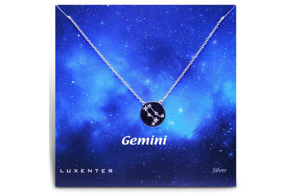 Luxenter Sterling Silver Zodiac Necklace
