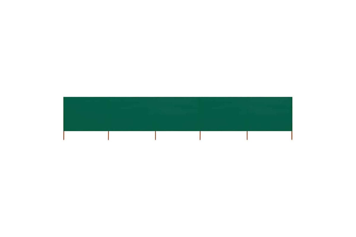 vidaXL 47161 5-panel Wind Screen Fabric 600x120cm Green