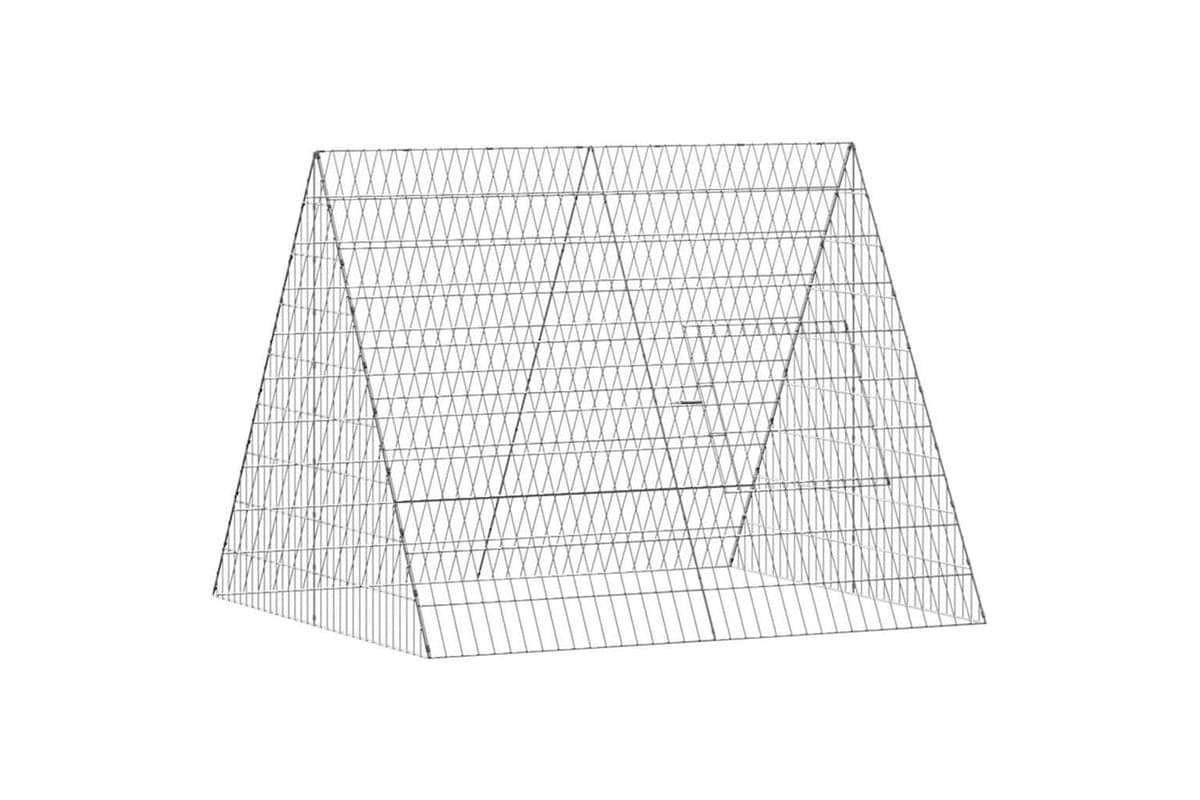 Vidaxl Chicken Cage Silver 110 X 100 X 85 Cm Galvanised Steel