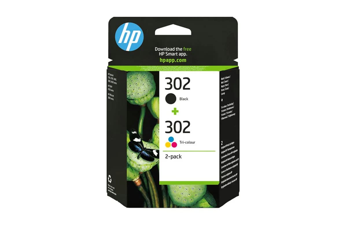 HP 302 Original Ink Cartridges | Black/Tri-Colour | Pack of 2