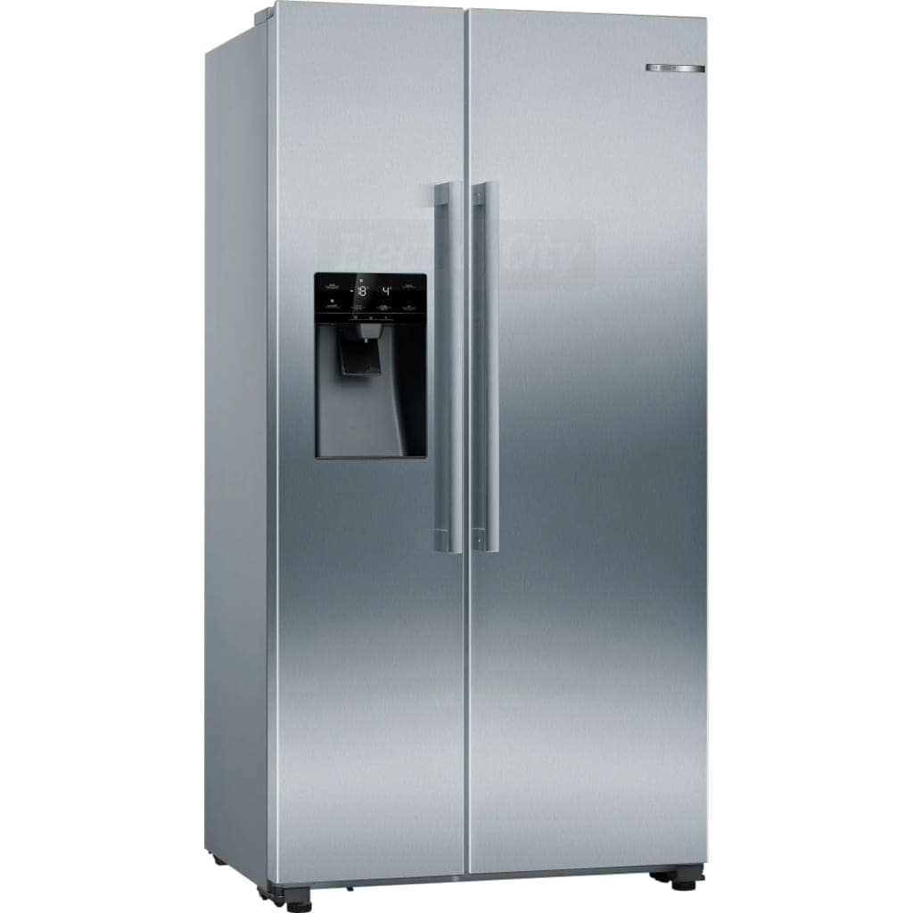 Bosch Series 6 American Side by Side Fridge Freezer | Brushed Steel