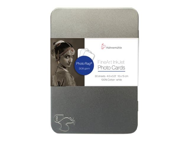 HAHNEMUEHLE - Hahnemuhle FineArt Photo Cards Photo Rag 308 - photo cards - 30 sheet(s) - 100 x 150 mm - 308 g/m²