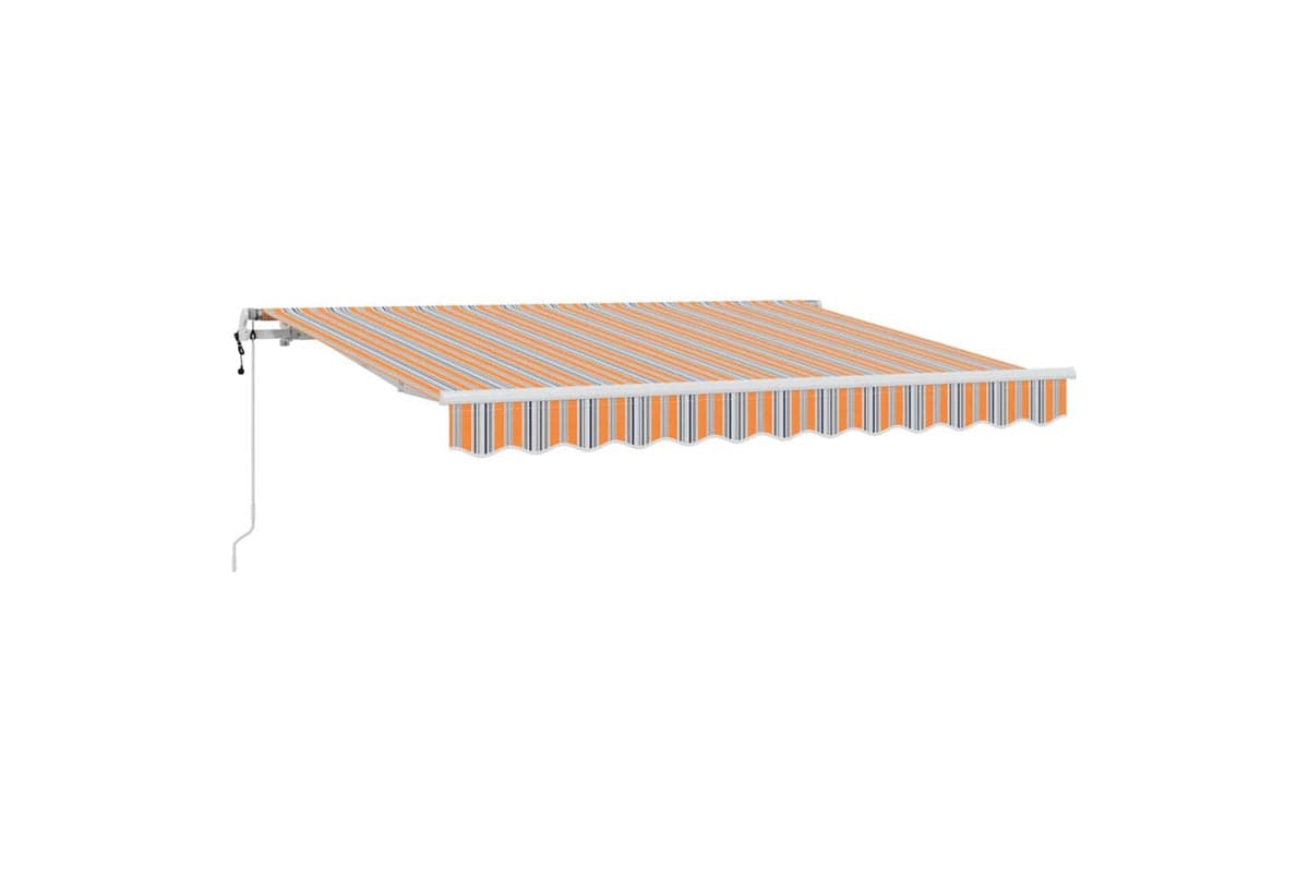 Vidaxl Retractable Awning Multicolour Stripe 250 X 200 Cm