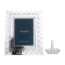 Lismore Picture Frame & Ring Holder Two-Piece Set