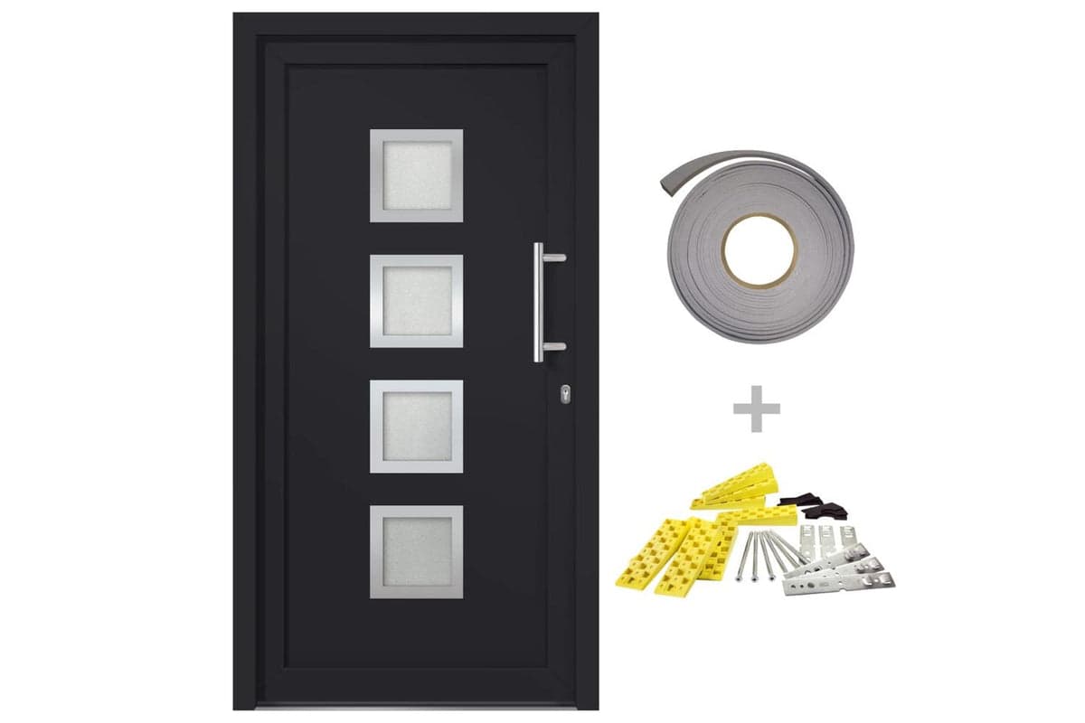 vidaXL 279197 Front Door Anthracite 108x200cm