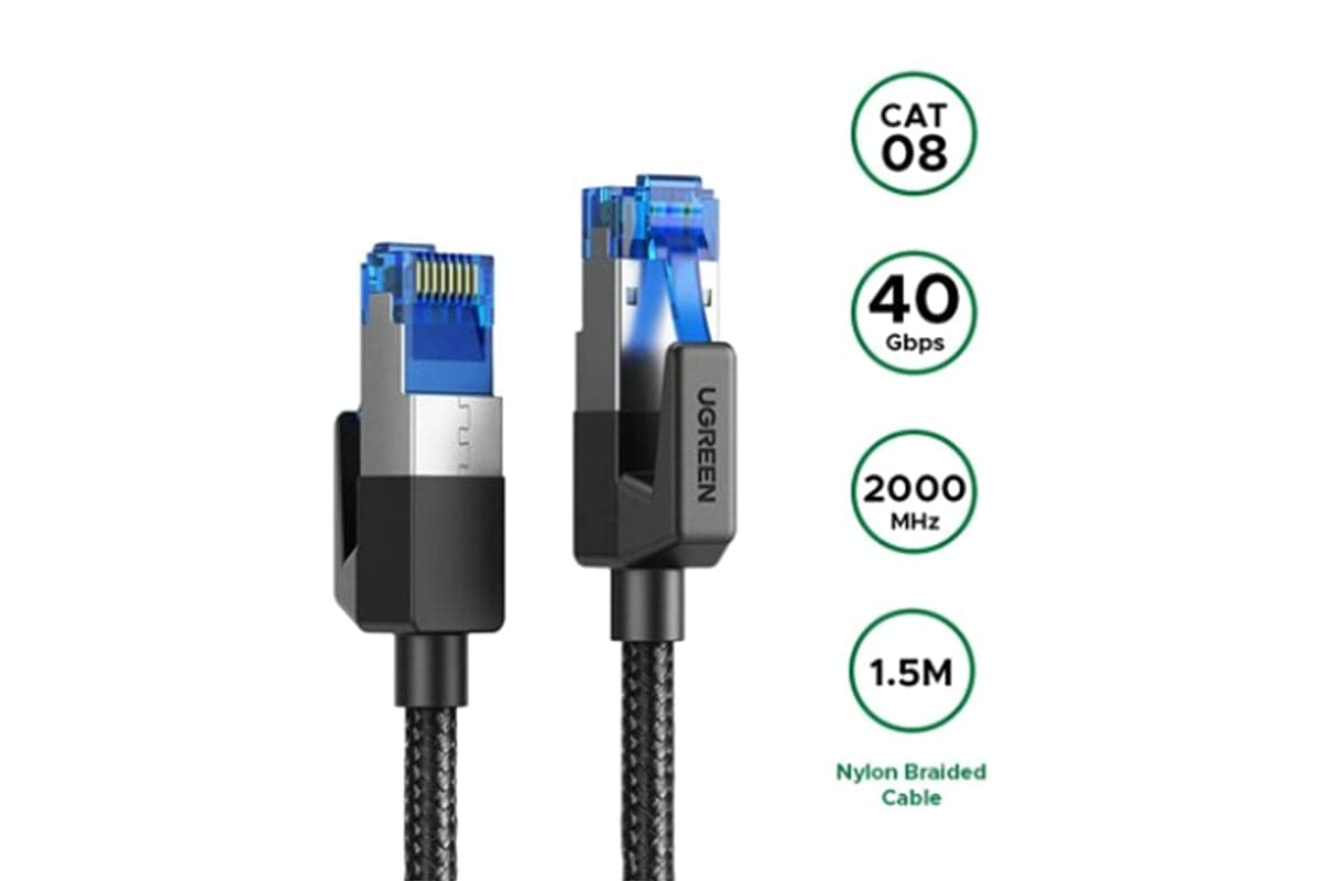 UGREEN Cat 8 High-Speed Ethernet Cable | 1.5m | Black
