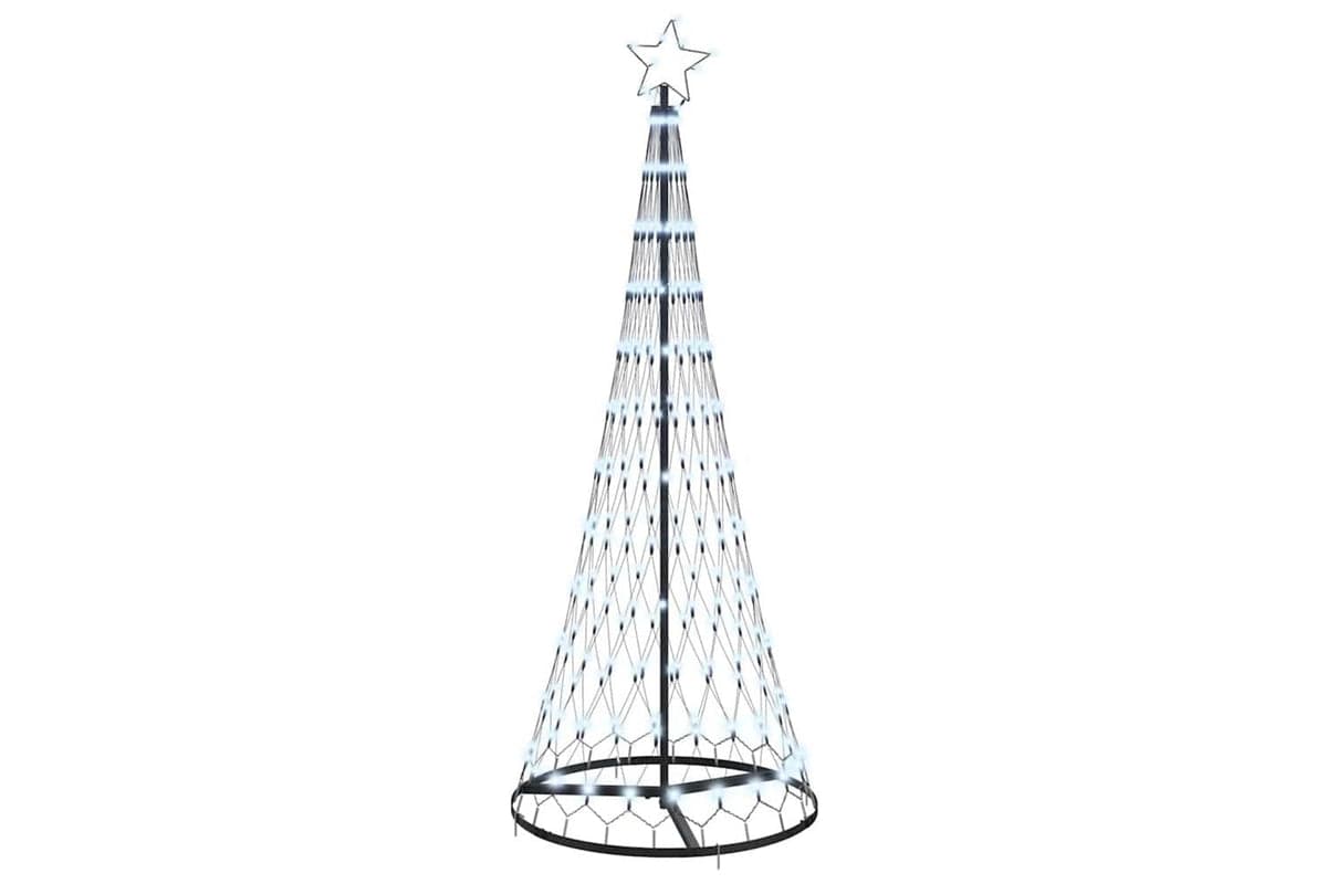 Vidaxl Led Christmas Tree Cool White 71 X 71 X 1845 Cm Metal
