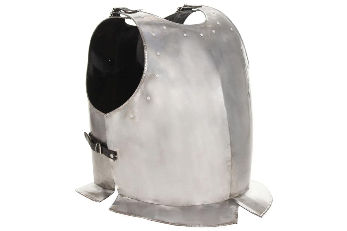 Vidaxl 286121 Medieval Knight Body Armour Cuirass Replica Larp Silver Steel