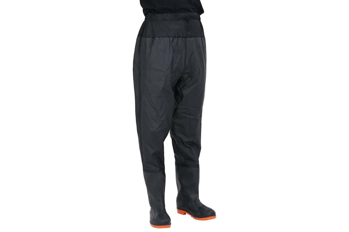 Vidaxl Waist Waders With Boots Black Size 41