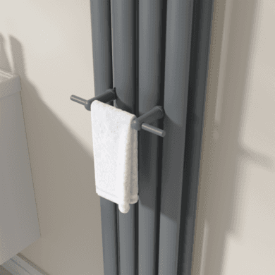 Anthracite Designer Towel Holder for Steel & Electric Radiators - 230mm